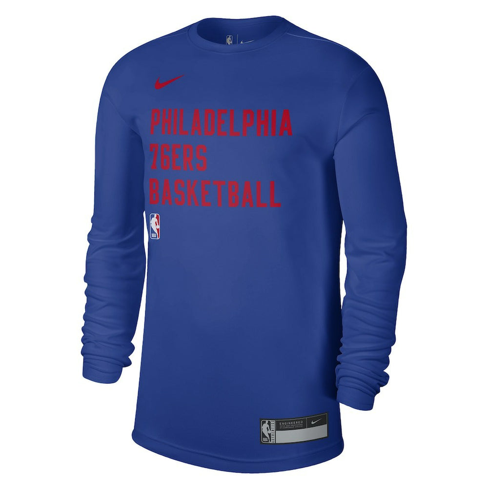 Philadelphia 76ers Unisex 2023/24 Legend On-Court Practice Long Sleeve T-Shirt Royal - Nike