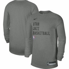Utah Jazz Unisex 2023/24 Legend On-Court Practice Long Sleeve T-Shirt Heather Gray - Nike