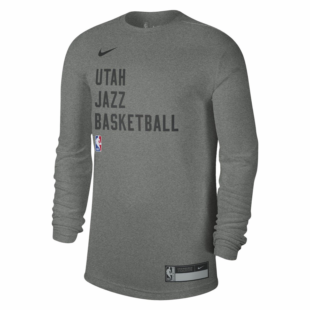 Utah Jazz Unisex 2023/24 Legend On-Court Practice Long Sleeve T-Shirt Heather Gray - Nike