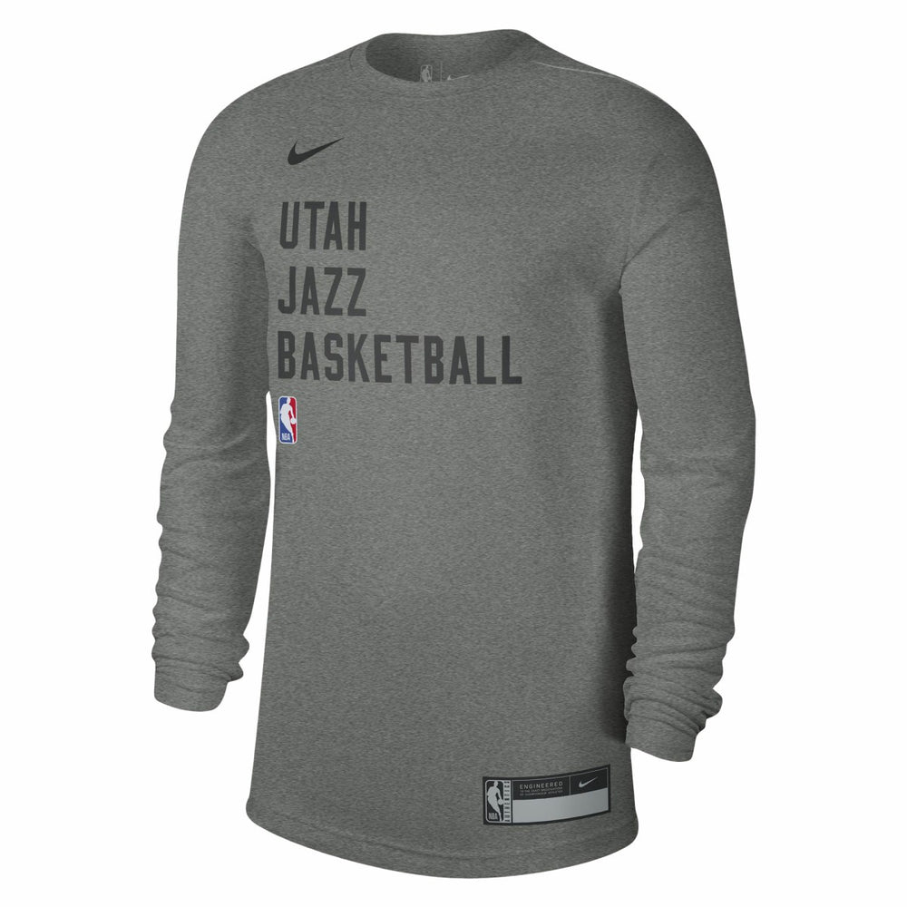 Utah Jazz Unisex 2023/24 Legend On-Court Practice Long Sleeve T-Shirt Heather Gray - Nike
