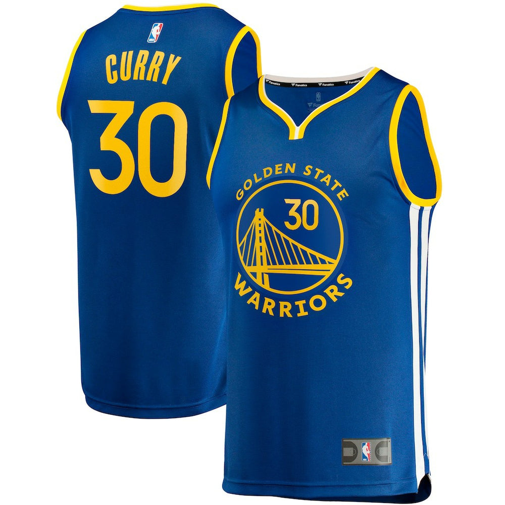 Stephen Curry Golden State Warriors Big & Tall Fast Break Player Jersey Royal Icon Edition - Fanatics
