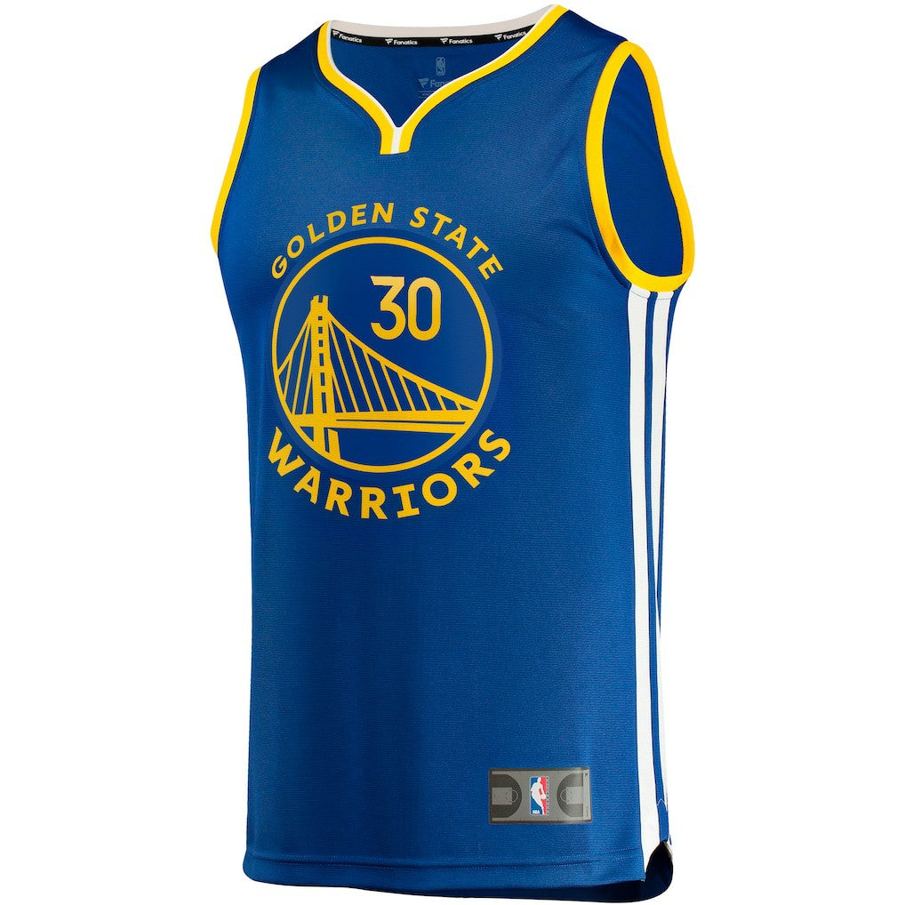 Stephen Curry Golden State Warriors Big & Tall Fast Break Player Jersey Royal Icon Edition - Fanatics