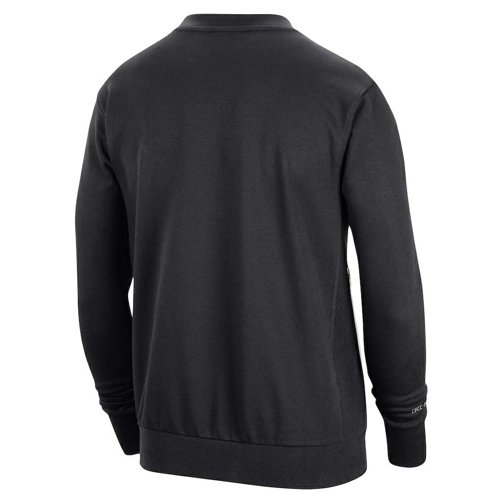 Brooklyn Nets 2023/24 Authentic Standard Issue Travel Performance Pullover Sweatshirt Black - Nike
