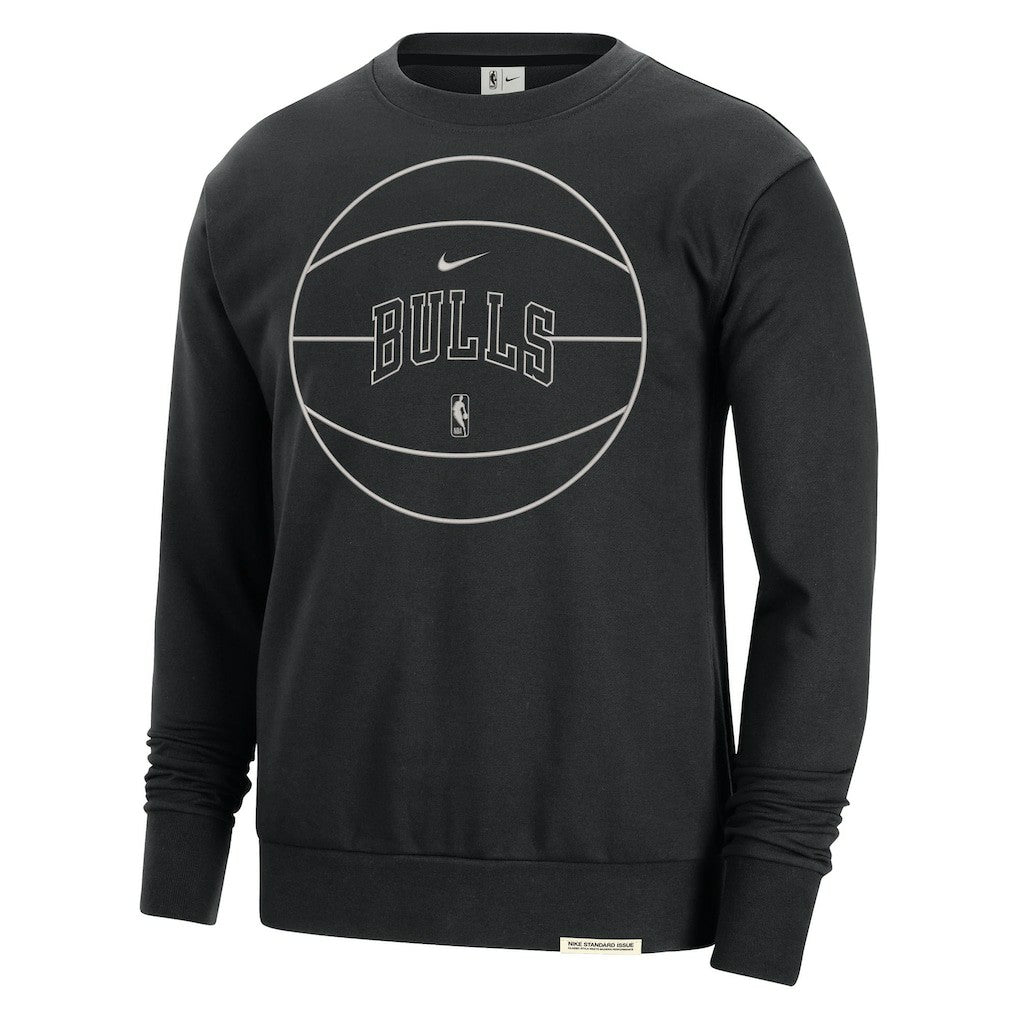 Chicago Bulls 2023/24 Authentic Standard Issue Travel Performance Pullover Sweatshirt Black - Nike