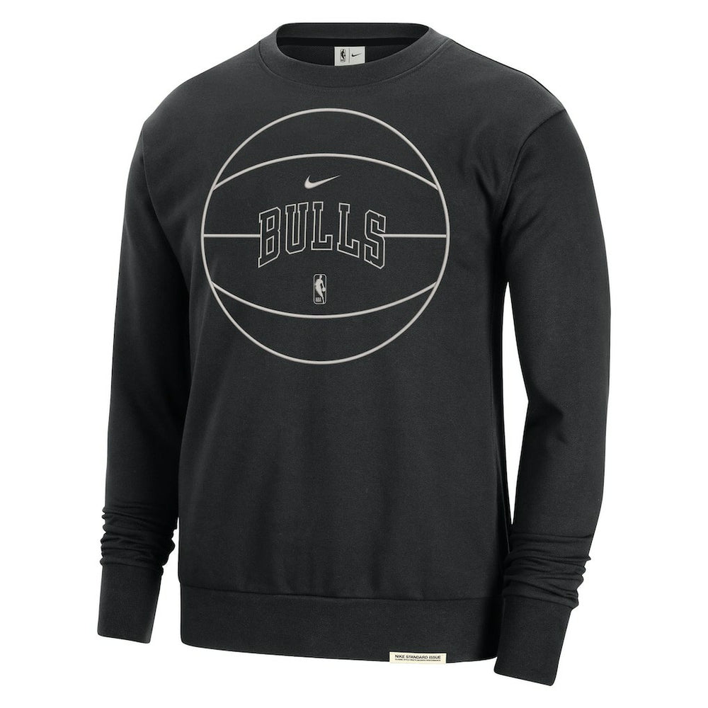 Chicago Bulls 2023/24 Authentic Standard Issue Travel Performance Pullover Sweatshirt Black - Nike