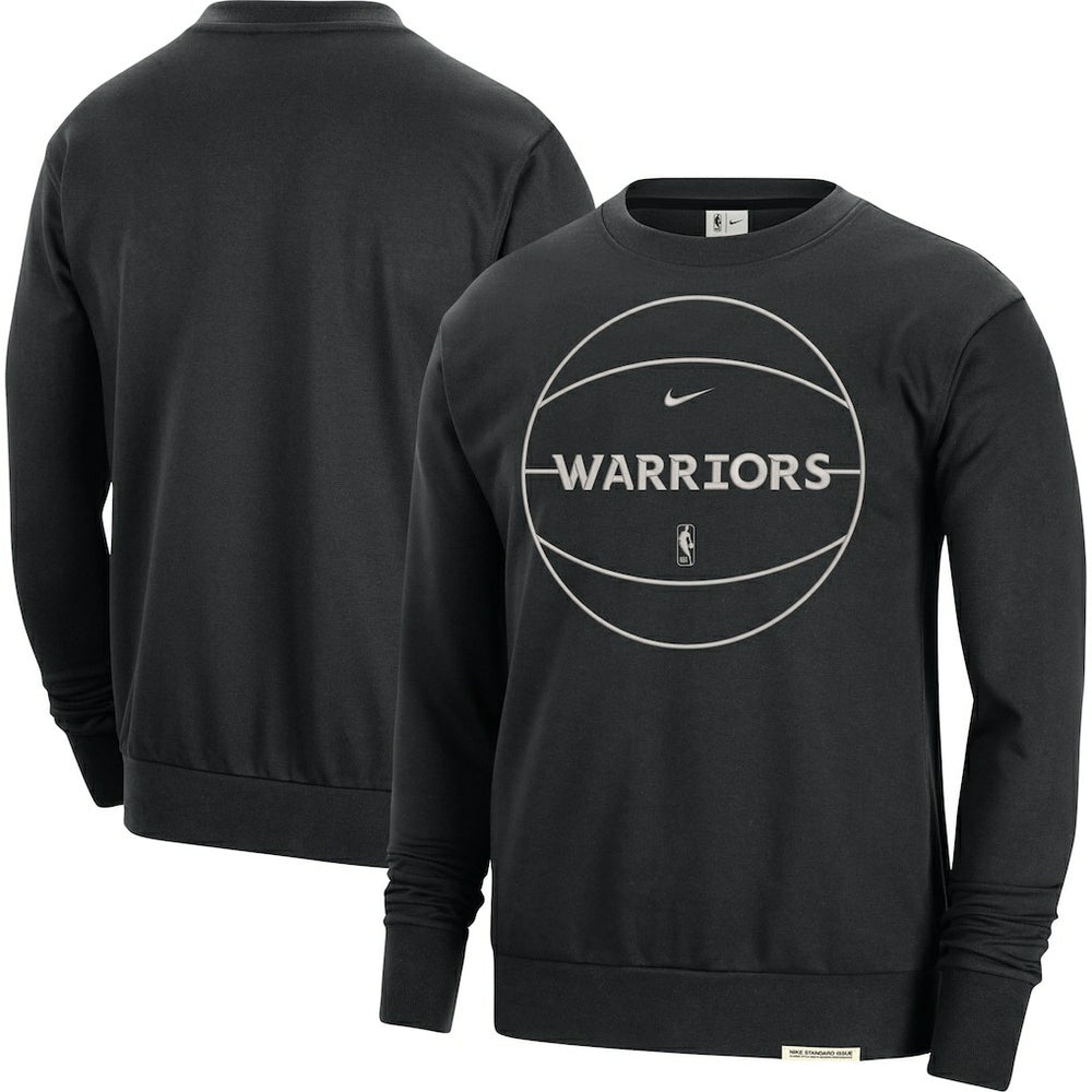 Golden State Warriors 2023/24 Authentic Standard Issue Travel Performance Pullover Sweatshirt Black - Nike