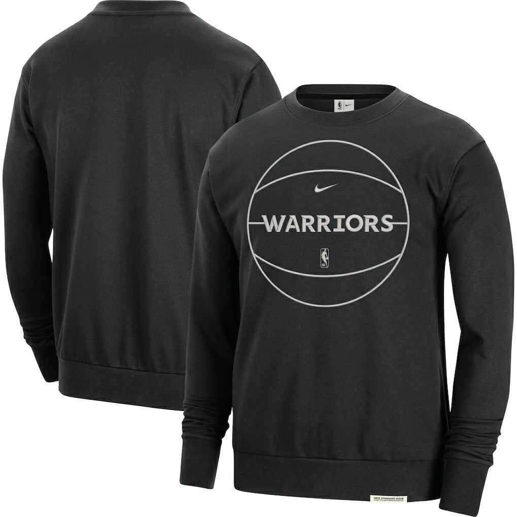 Golden State Warriors 2023/24 Authentic Standard Issue Travel Performance Pullover Sweatshirt Black - Nike