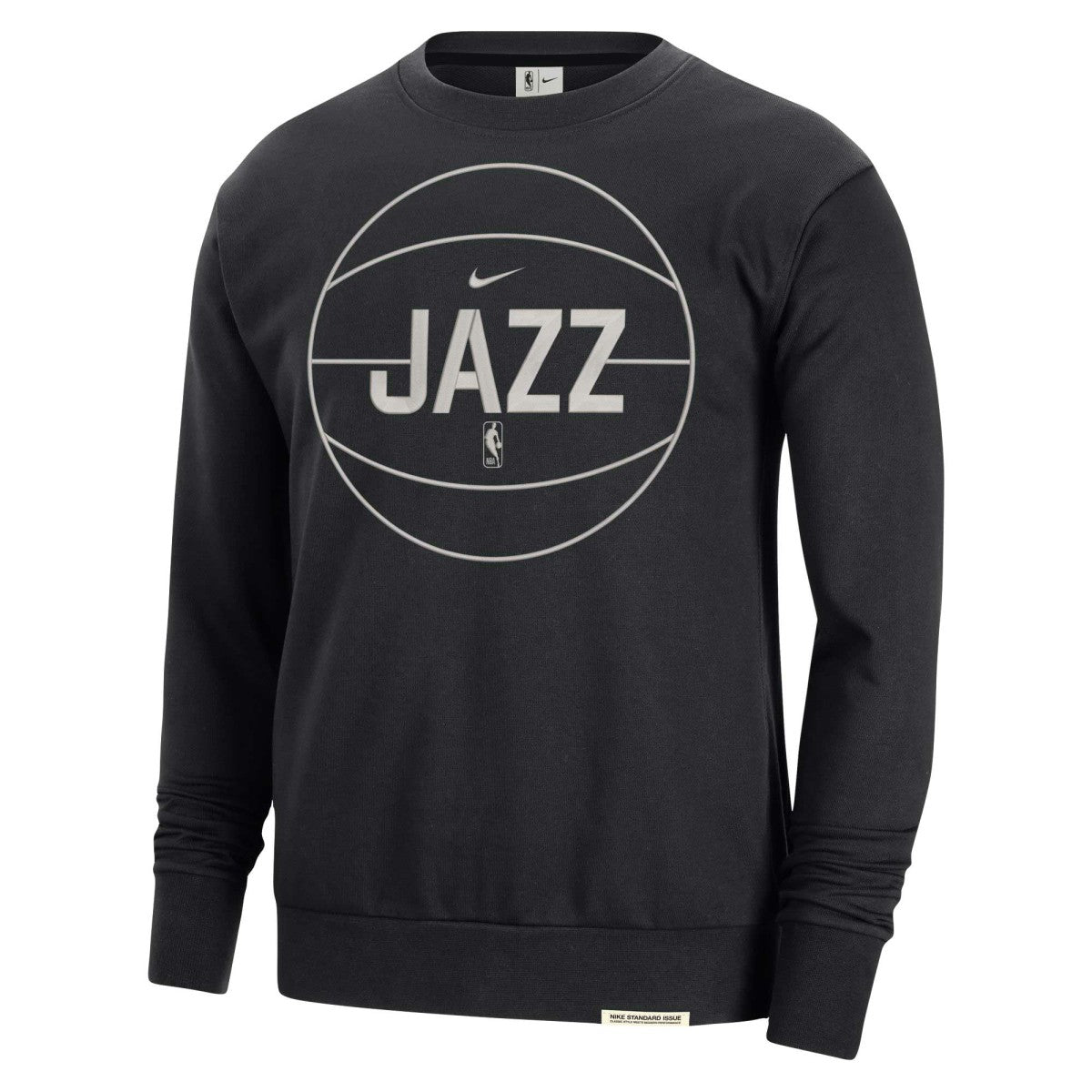Utah Jazz 2023/24 Authentic Standard Issue Travel Performance Pullover Sweatshirt Black - Nike