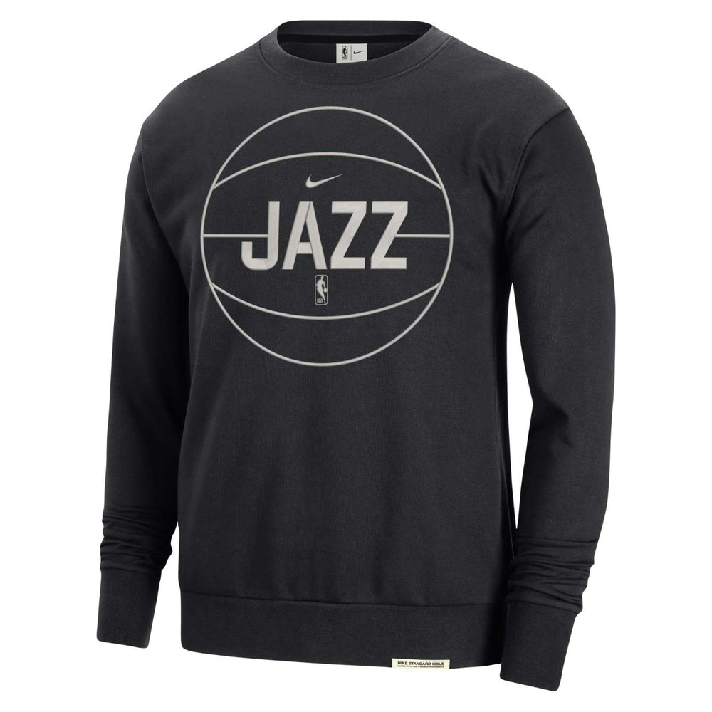 Utah Jazz 2023/24 Authentic Standard Issue Travel Performance Pullover Sweatshirt Black - Nike