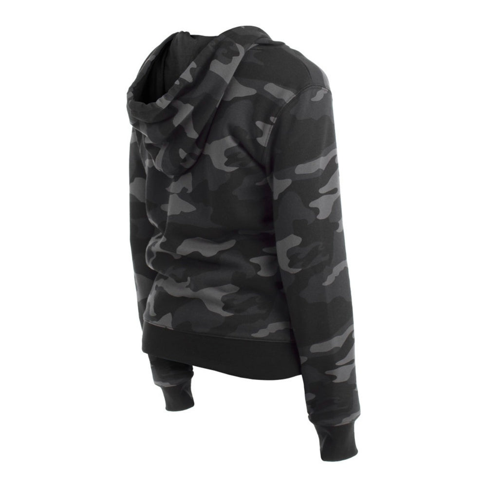 Green Bay Packers New Era Women's Camo Full-Zip Hoodie - Black Hoodies