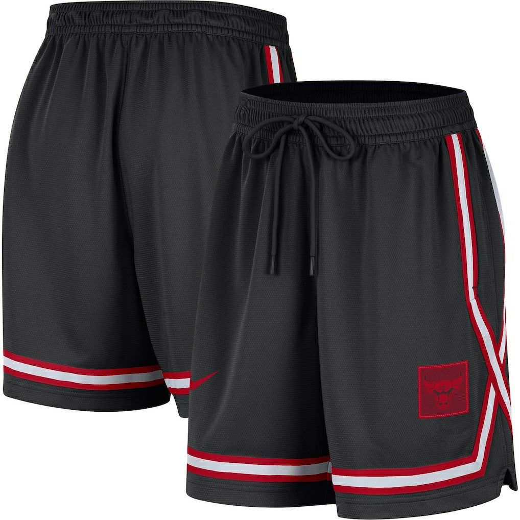 Chicago Bulls Women's Sideline Fly Crossover Performance Shorts Black - Nike