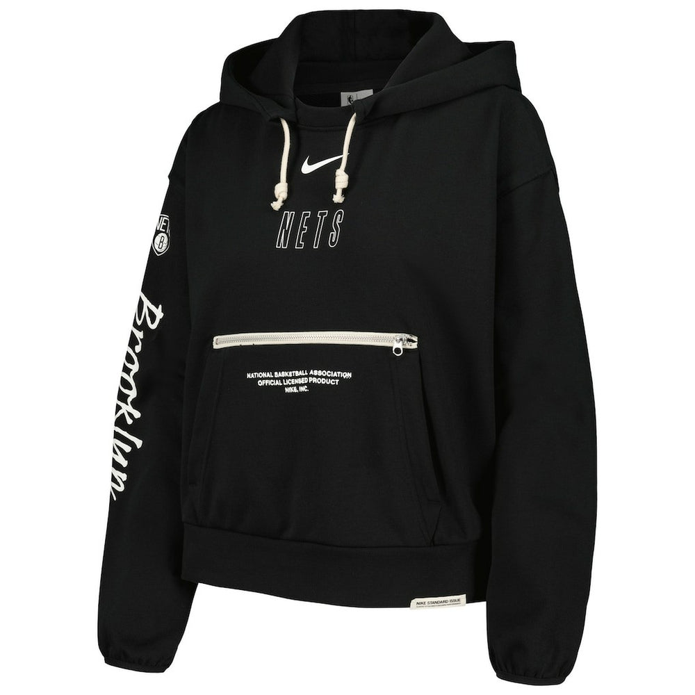 Brooklyn Nets Women's Courtside Standard Issue Performance Pullover Hoodie Black - Nike outlet
