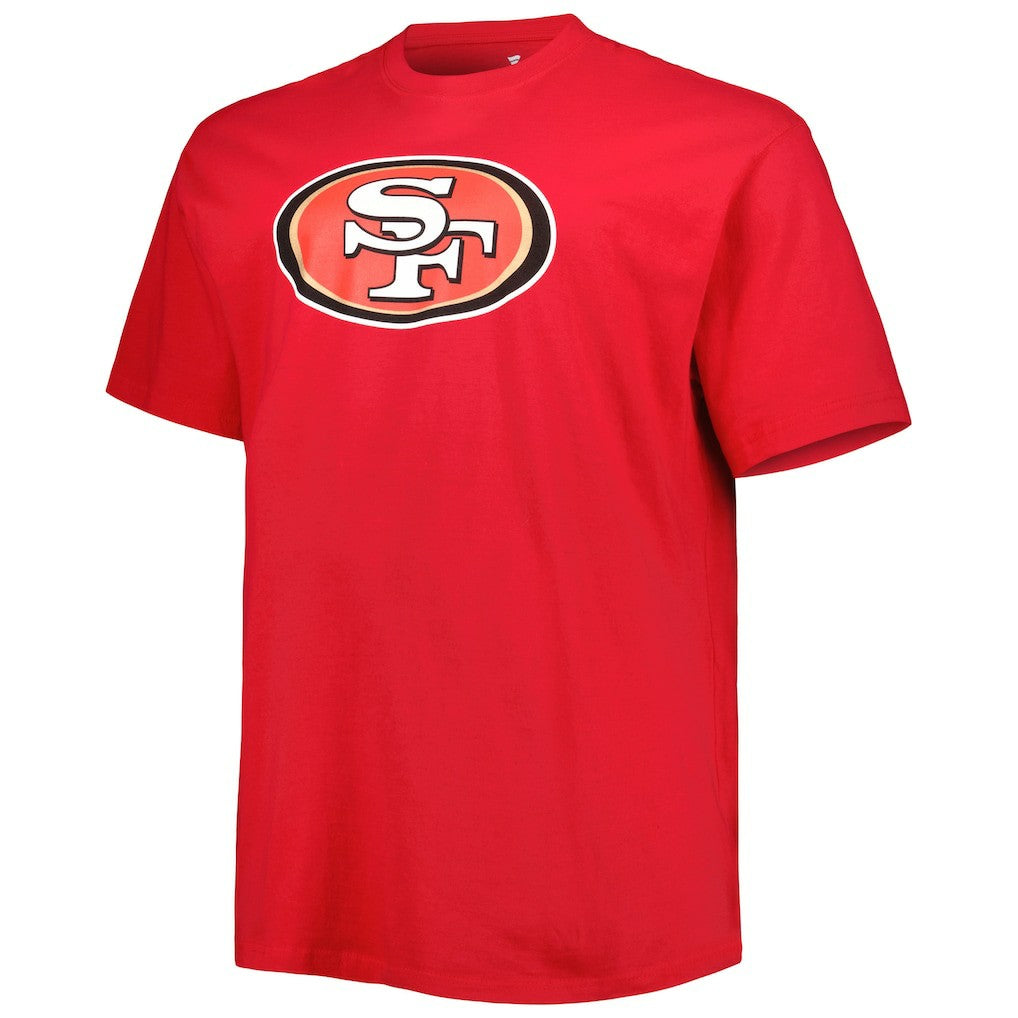 Christian McCaffrey San Francisco 49ers Big & Tall Player Name & Number T-Shirt - Scarlet T-shirts