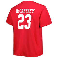 Christian McCaffrey San Francisco 49ers Big & Tall Player Name & Number T-Shirt - Scarlet T-shirts