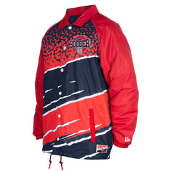 USMNT 5th & Ocean by New Era Throwback Coaches Raglan Full-Snap Jacket Navy - New Era online