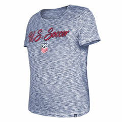 USWNT 5th & Ocean by New Era Women's Active Space Dye Jersey T-Shirt Navy - New Era for sale
