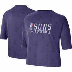 Phoenix Suns Women's Allover NBA Logo Boxy T-Shirt Purple - Nike outlet