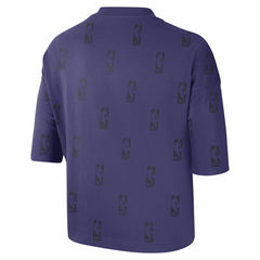 Phoenix Suns Women's Allover NBA Logo Boxy T-Shirt Purple - Nike outlet