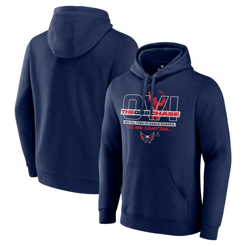 Alexander Ovechkin Washington Capitals GR8 Chase Pullover Hoodie - Navy | US 5269363