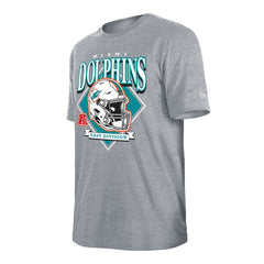 Miami Dolphins New Era Team Logo T-Shirt - Gray T-shirts