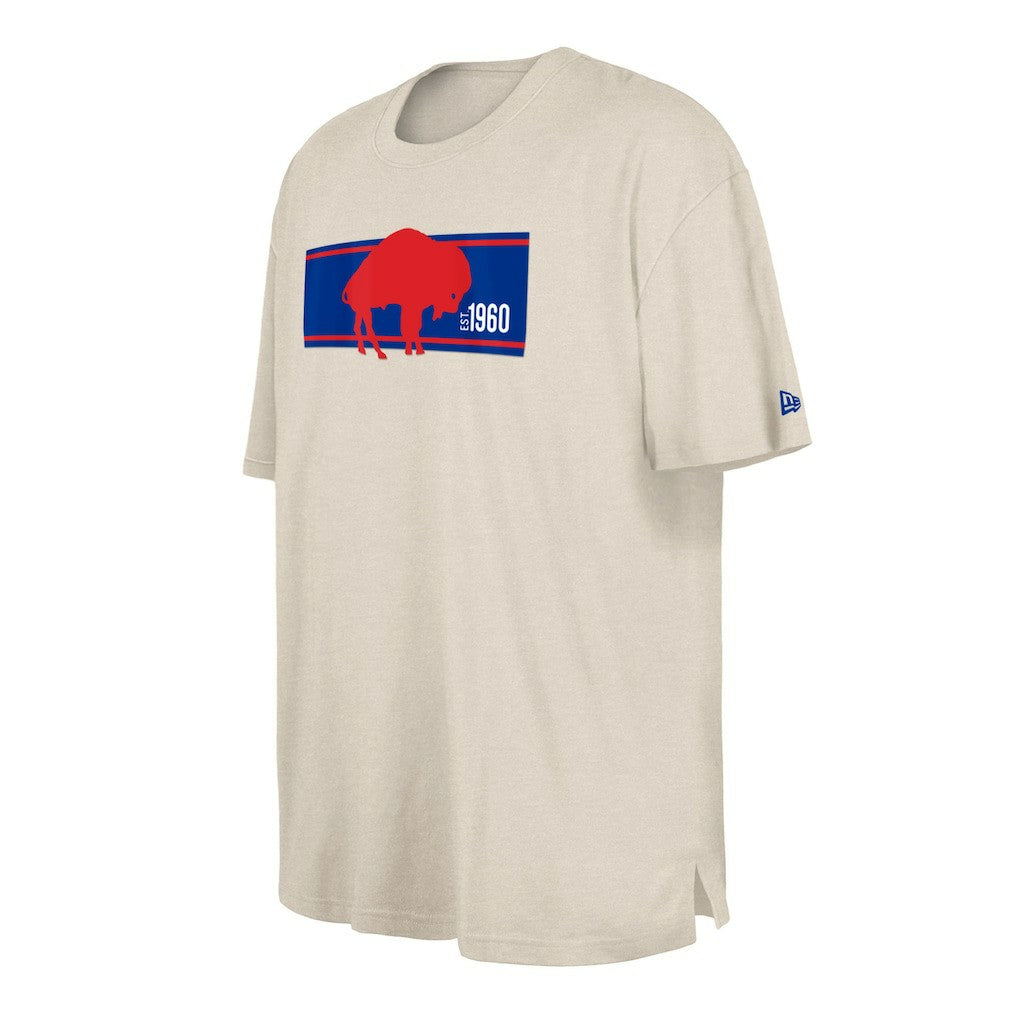 Buffalo Bills New Era Third Down Big & Tall Historic T-Shirt - Cream T-shirts