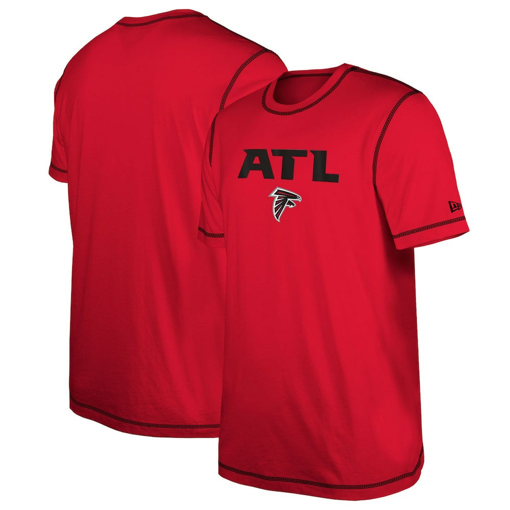 Atlanta Falcons New Era Third Down Puff Print T-Shirt - Red T-shirts