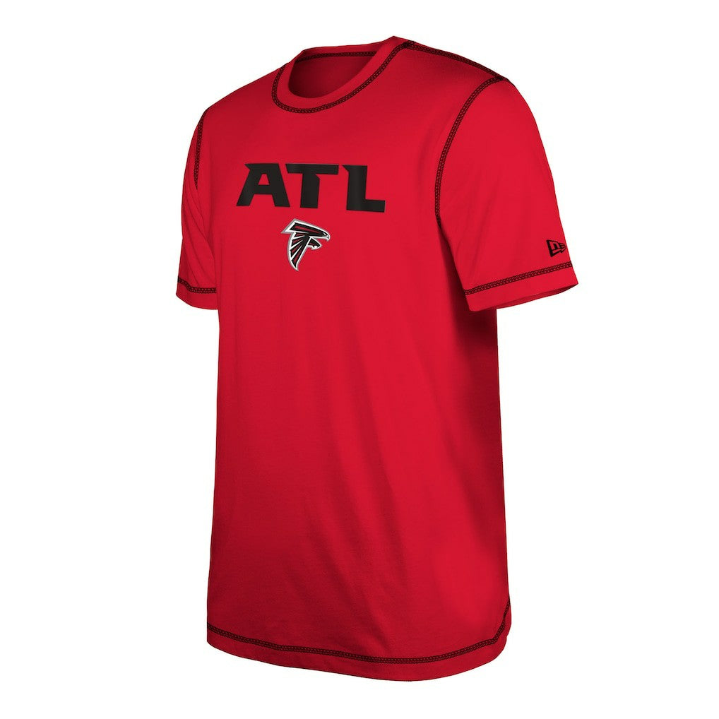 Atlanta Falcons New Era Third Down Puff Print T-Shirt - Red T-shirts