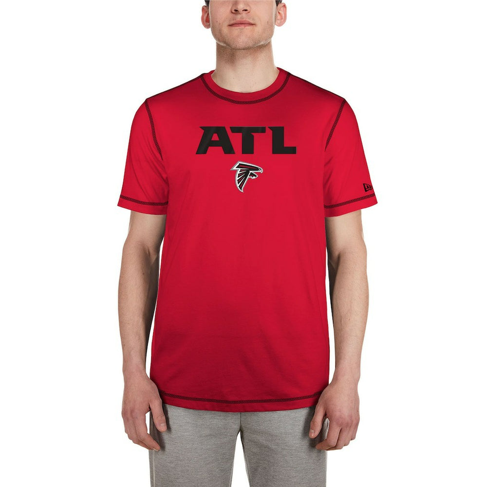 Atlanta Falcons New Era Third Down Puff Print T-Shirt - Red T-shirts