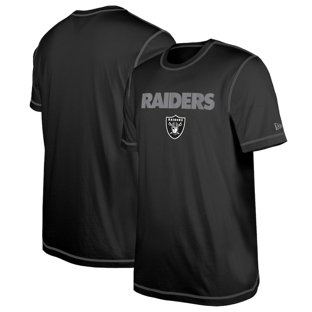 Las Vegas Raiders New Era Third Down Puff Print T-Shirt - Black T-shirts
