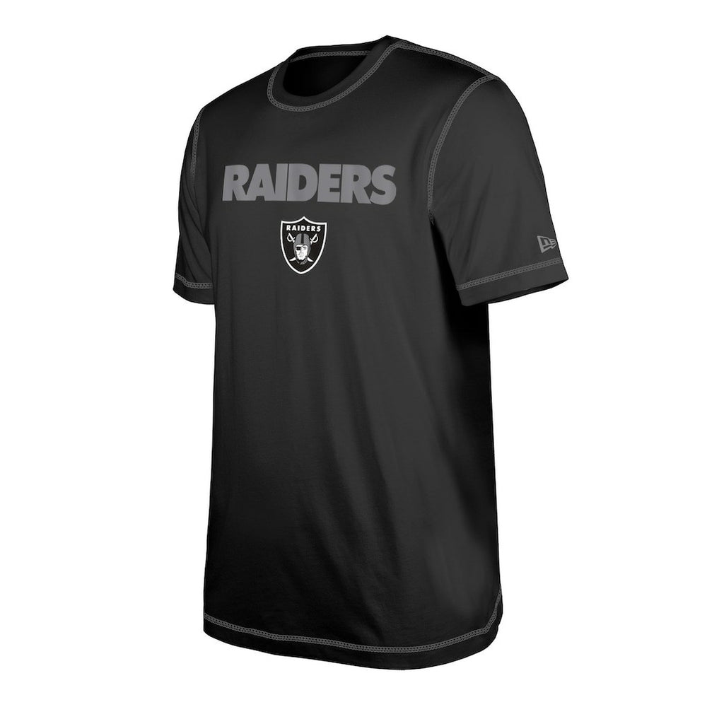Las Vegas Raiders New Era Third Down Puff Print T-Shirt - Black T-shirts