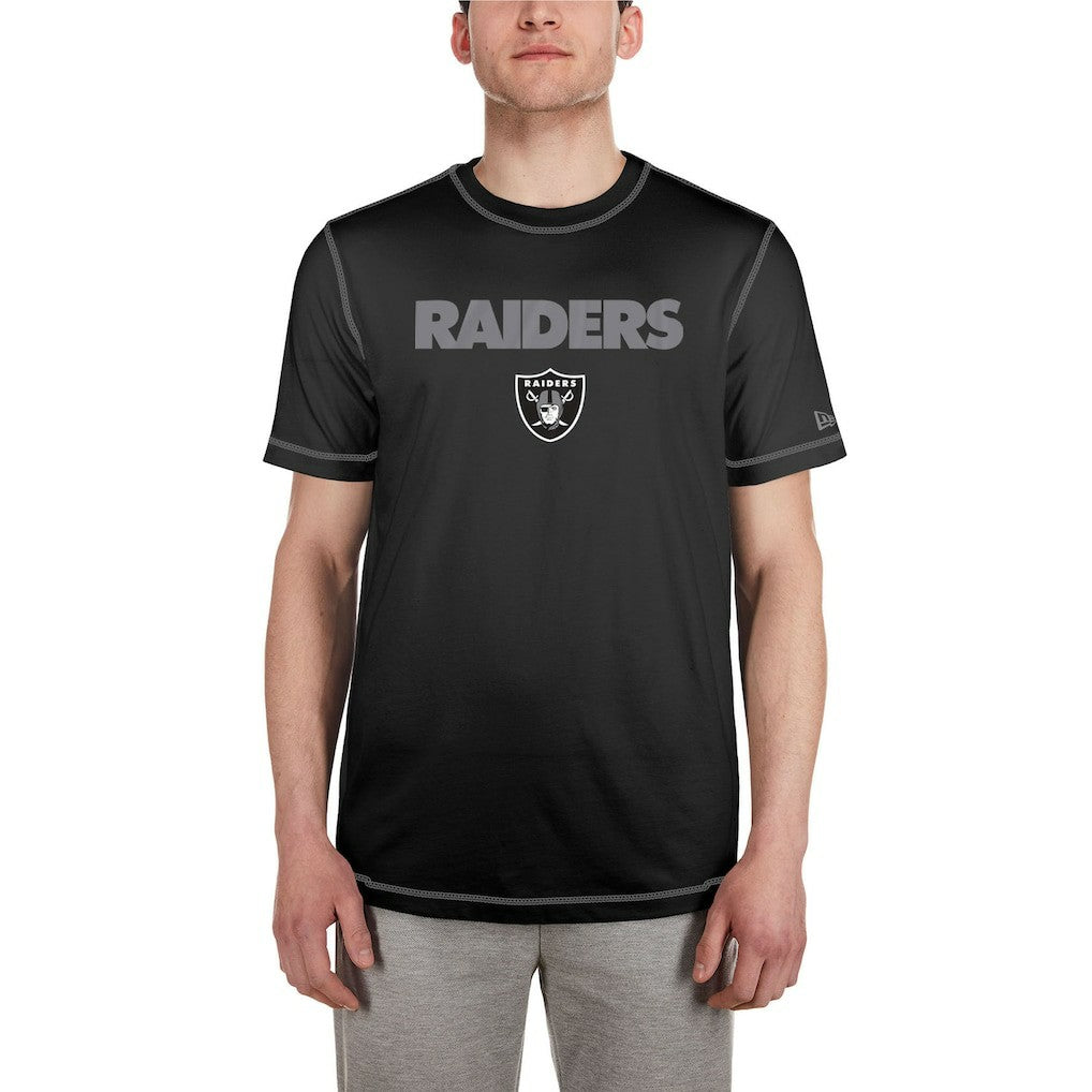 Las Vegas Raiders New Era Third Down Puff Print T-Shirt - Black T-shirts