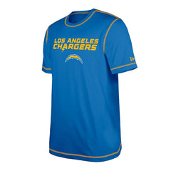 Los Angeles Chargers New Era Third Down Puff Print T-Shirt - Blue T-shirts