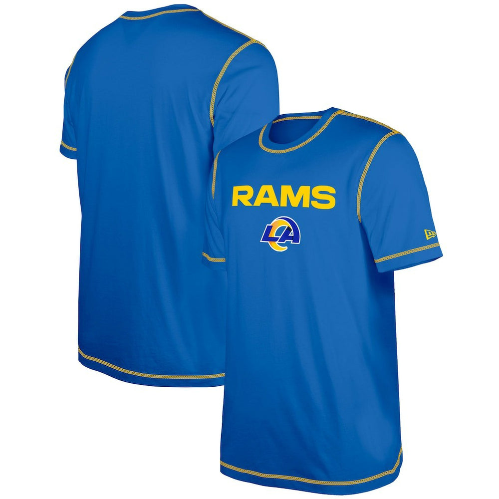 Los Angeles Rams New Era Third Down Puff Print T-Shirt - Royal T-shirts