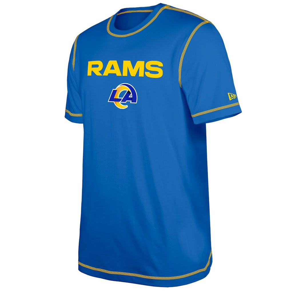 Los Angeles Rams New Era Third Down Puff Print T-Shirt - Royal T-shirts