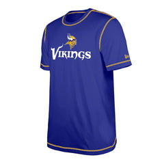 Minnesota Vikings New Era Third Down Puff Print T-Shirt - Purple T-shirts