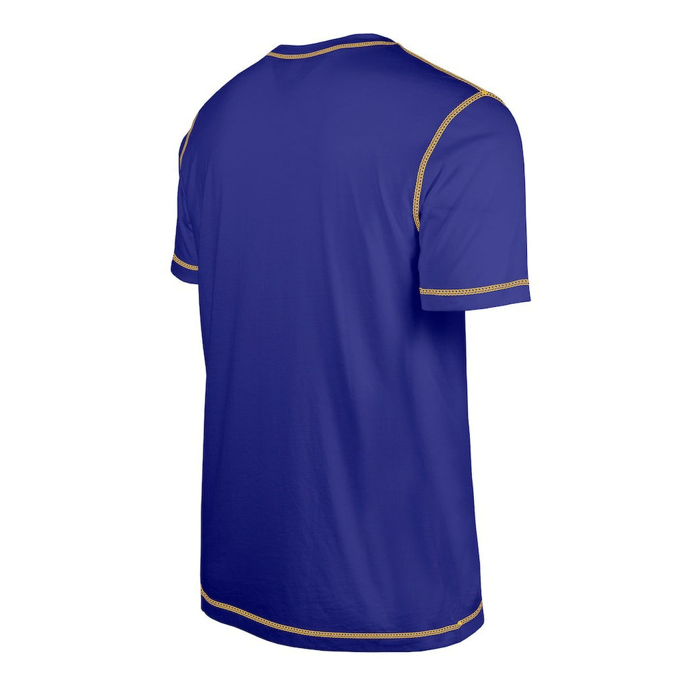 Minnesota Vikings New Era Third Down Puff Print T-Shirt - Purple T-shirts