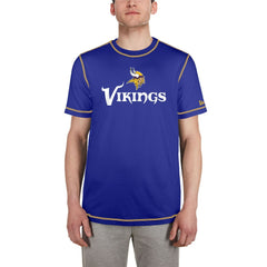 Minnesota Vikings New Era Third Down Puff Print T-Shirt - Purple T-shirts