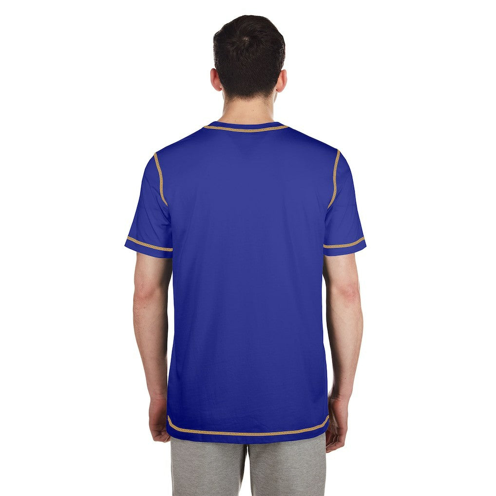 Minnesota Vikings New Era Third Down Puff Print T-Shirt - Purple T-shirts