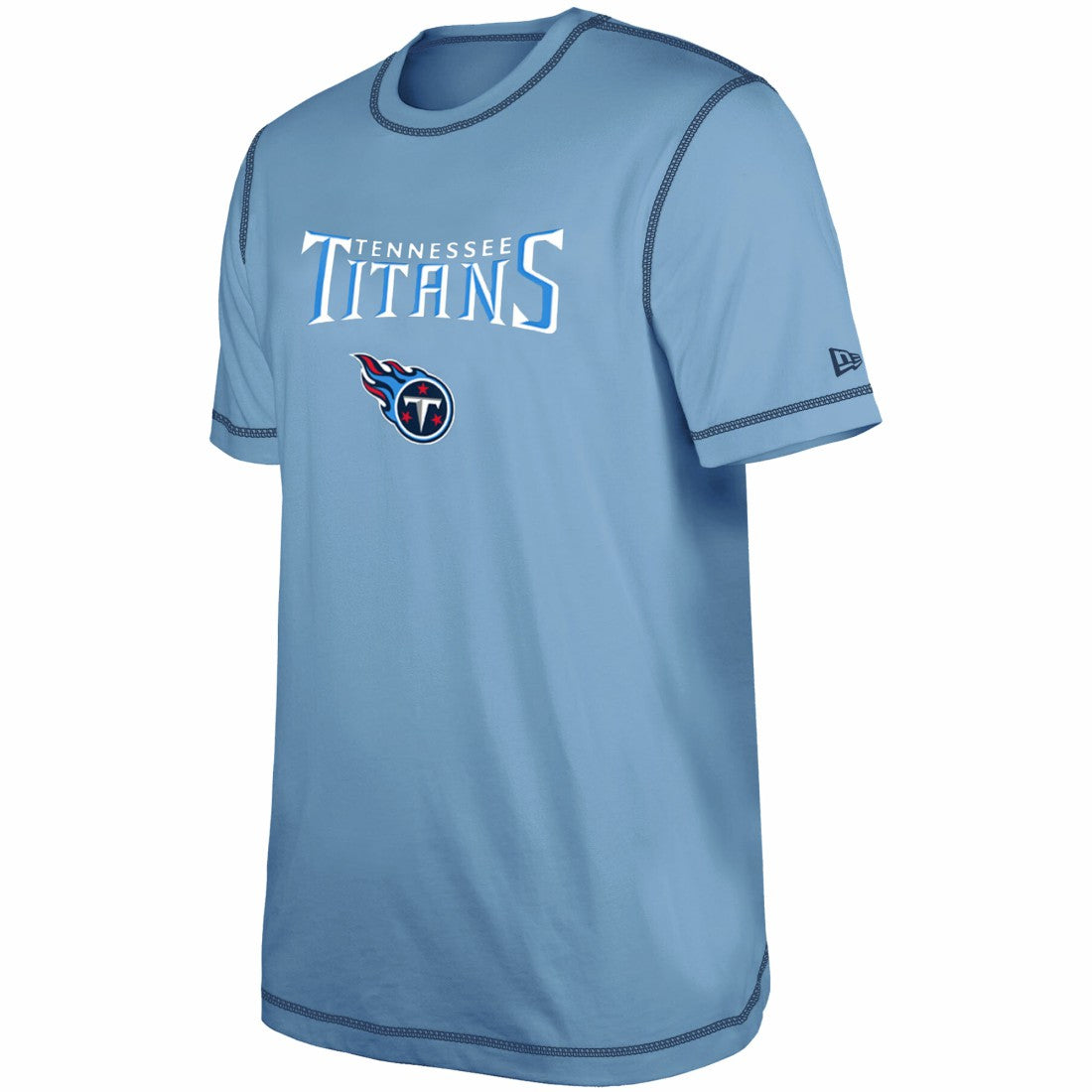 Tennessee Titans New Era Third Down Puff Print T-Shirt - Light Blue T-shirts