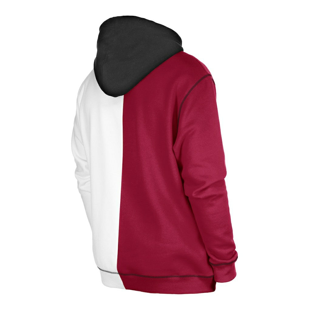 Washington Commanders New Era Third Down Split Raglan Pullover Hoodie - Burgundy/White Hoodies