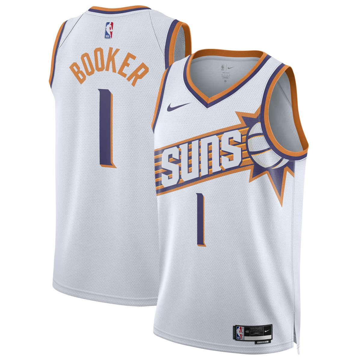 Devin Booker Phoenix Suns Unisex Swingman Jersey Association Edition White - Nike