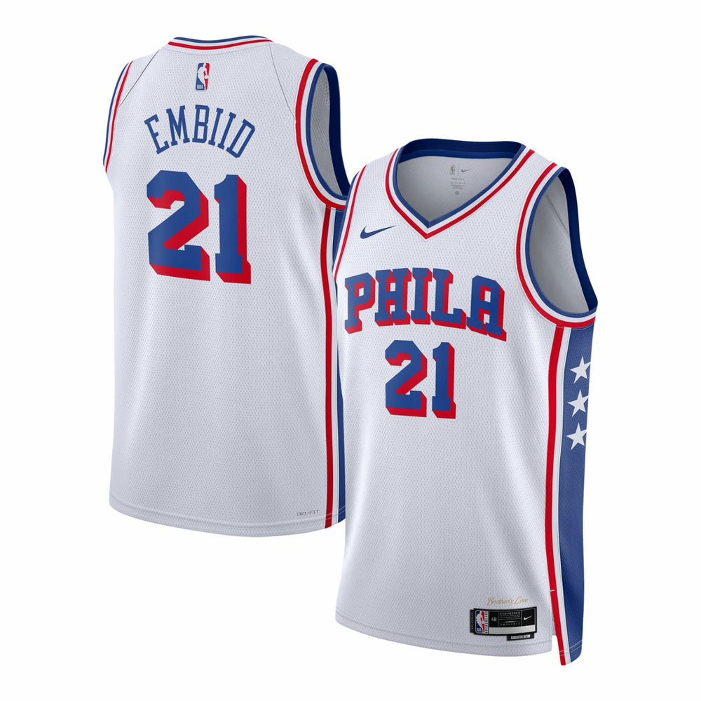 Joel Embiid Philadelphia 76ers Unisex Swingman Jersey Association Edition White - Nike