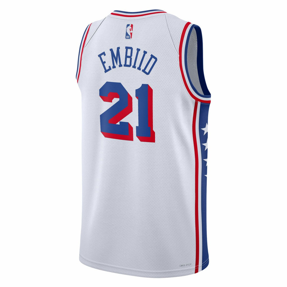 Joel Embiid Philadelphia 76ers Unisex Swingman Jersey Association Edition White - Nike