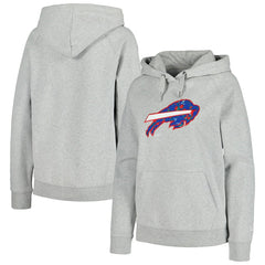 Buffalo Bills New Era Women's Floral Raglan Pullover Hoodie - Gray Hoodies