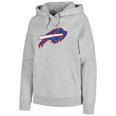Buffalo Bills New Era Women's Floral Raglan Pullover Hoodie - Gray Hoodies