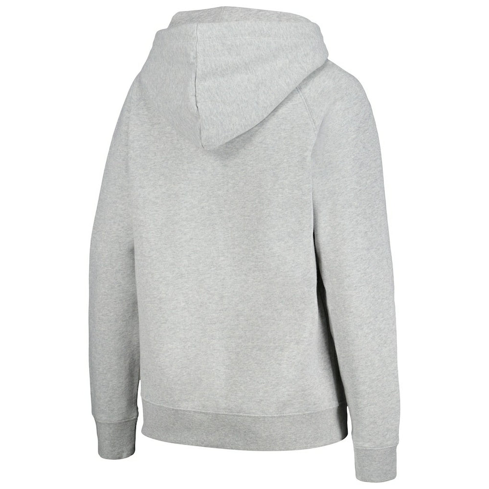 Denver Broncos New Era Women's Floral Raglan Pullover Hoodie - Gray Hoodies