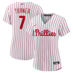 Trea Turner Philadelphia Phillies Nike Women's Home Replica Player Jersey - White Jerseys