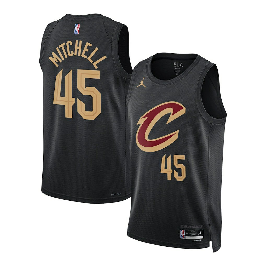 Donovan Mitchell Cleveland Cavaliers Jordan Brand Unisex Swingman Jersey Statement Editi- Black outlet