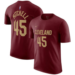 Donovan Mitchell Cleveland Cavaliers Icon 2022/23 Name & Number T-Shirt Burgundy - Nike
