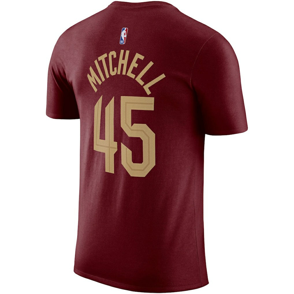 Donovan Mitchell Cleveland Cavaliers Icon 2022/23 Name & Number T-Shirt Burgundy - Nike
